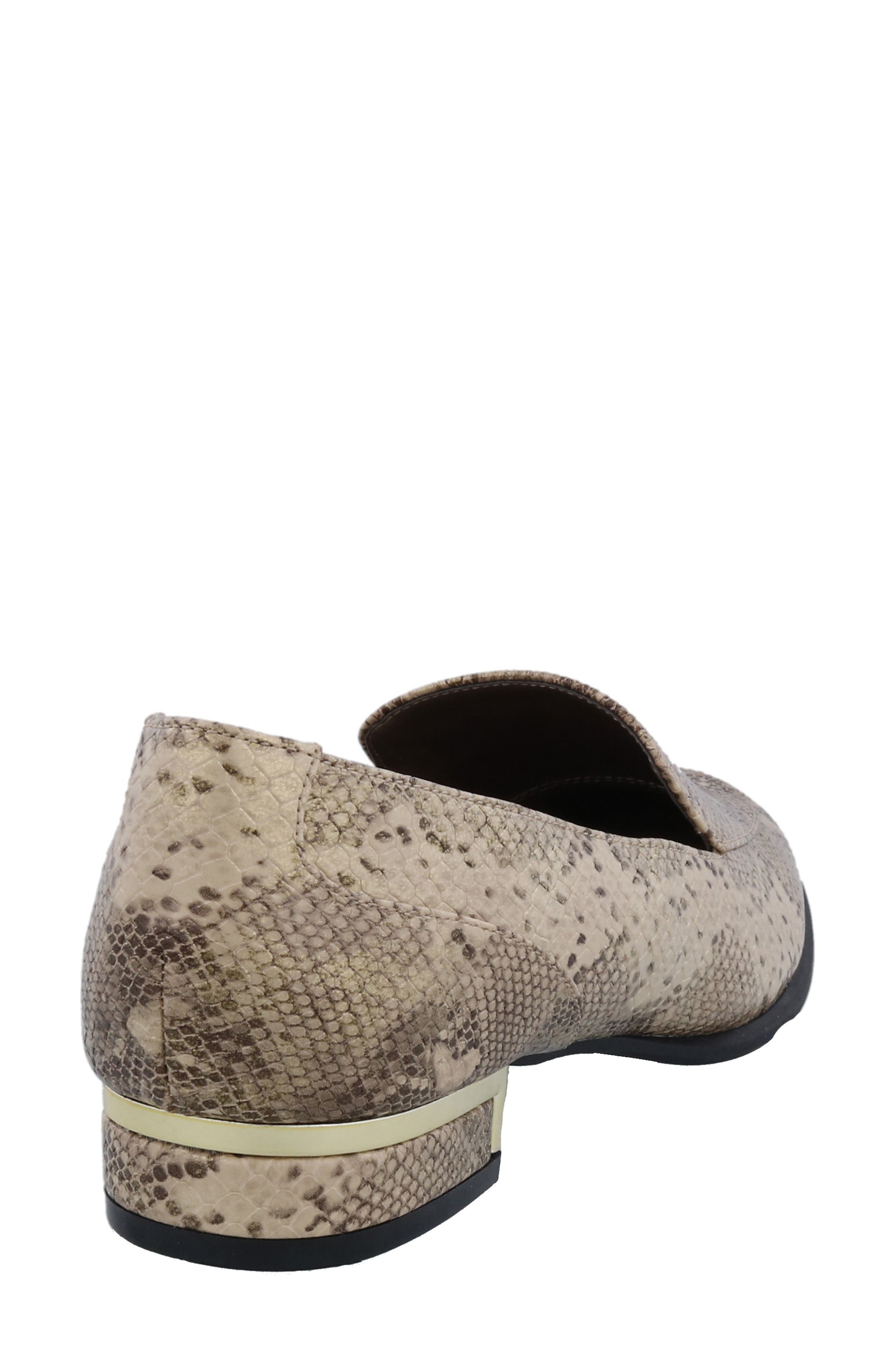 Haze Snakeskin Embossed Loafer, Alternate, color, BRONZE