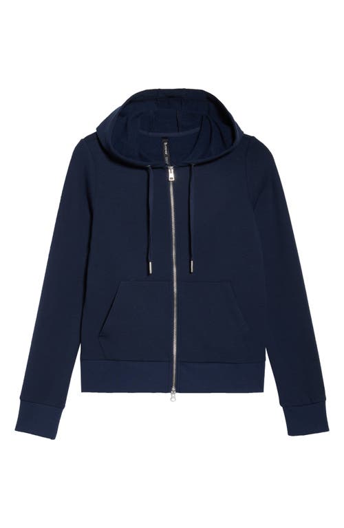 Mpg Slim Fit Cozy Recycled Polyester Blend Fleece Full Zip Hoodie In Multi