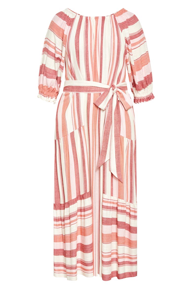 Jemima Stripe Maxi Dress, Alternate, color, COSMO STRIPE