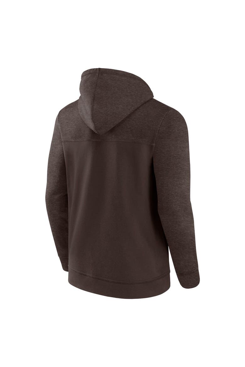 Men's Fanatics Branded  Brown Cleveland Browns Offensive Lineup Hoodie Full-Zip Hoodie, Alternate, color, Brown