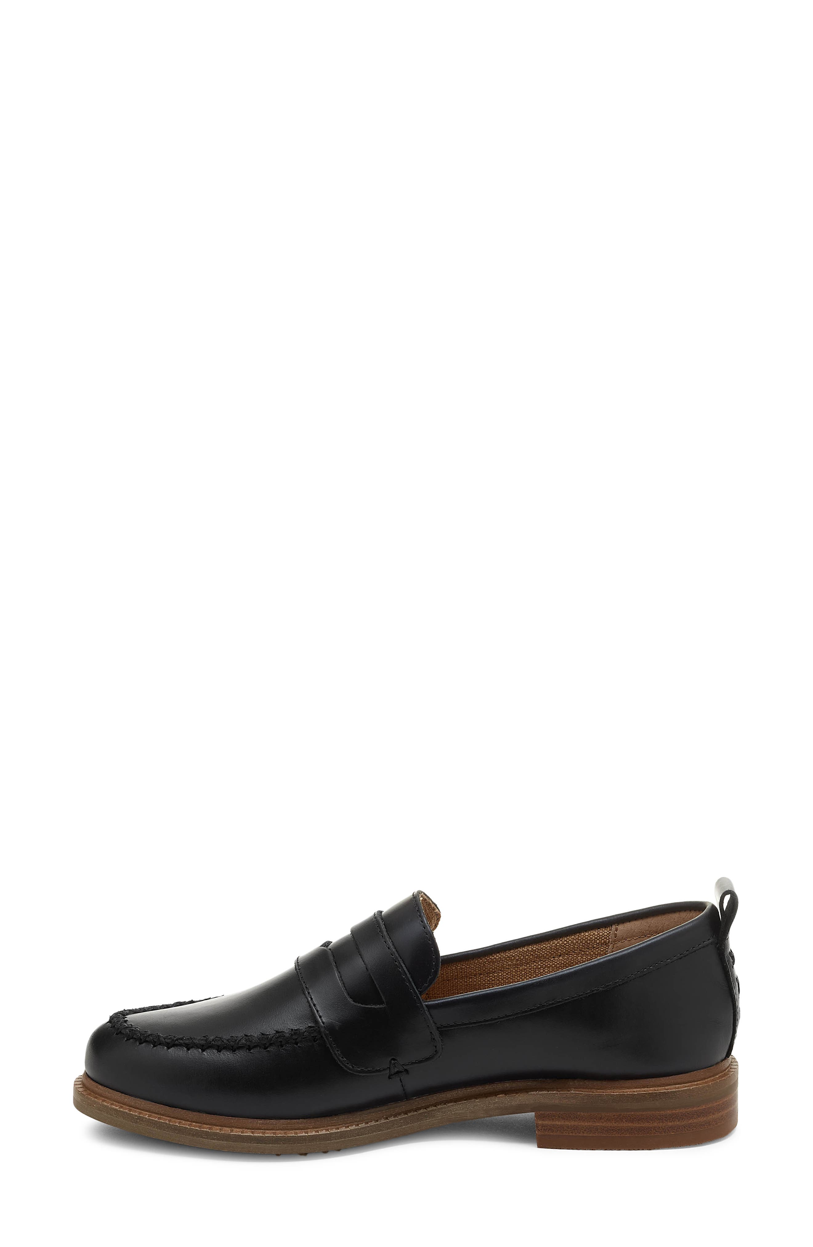 Kelsi Dagger Brooklyn Lens Penny Loafer, Alternate, color, Black