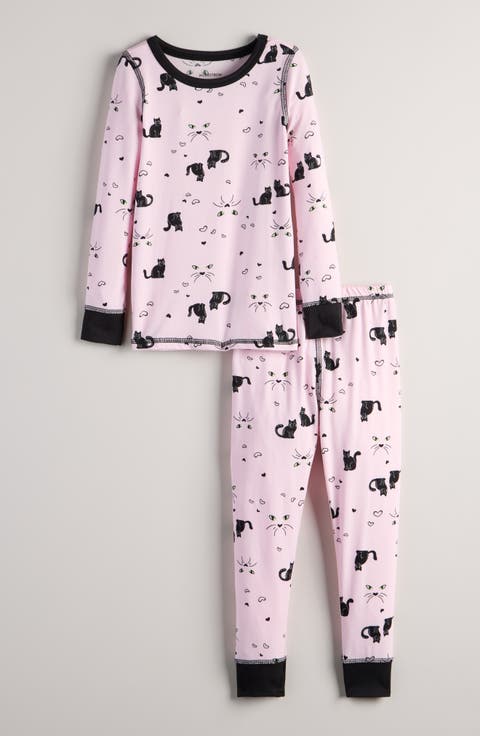 Kids' Glow in the Dark Fitted Two-Piece Pajamas