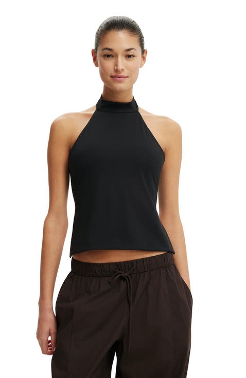 Women's Hold Me Halter Twist Back