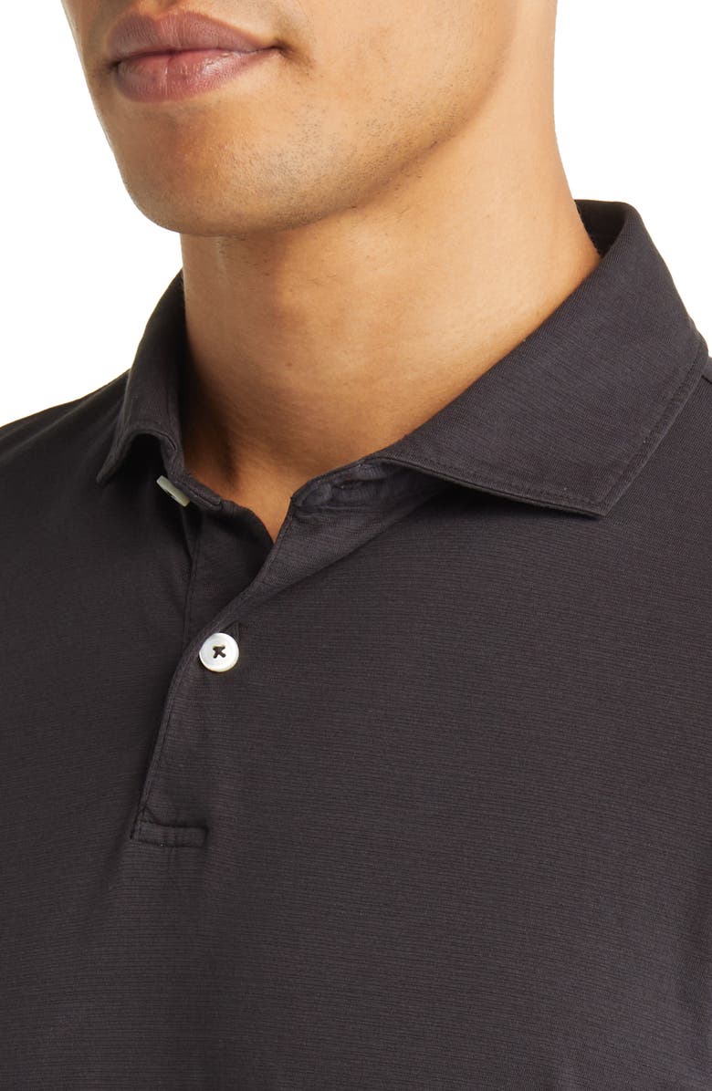 Peter Millar Crown Crafted Journeyman Pima Cotton Polo, Alternate, color, Washed Black