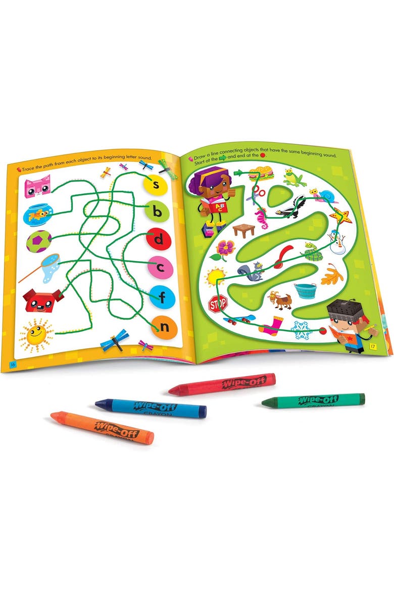School Skills Reusable Book & Crayons, Multi, Alternate, color, Multicolored