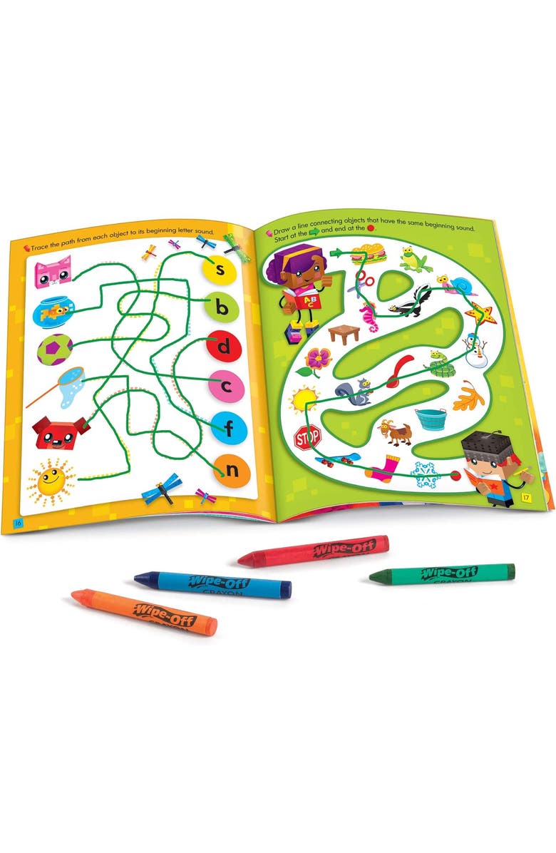 TREND enterprises, Inc. School Skills Reusable Book & Crayons, Multi, Alternate, color, Multicolored