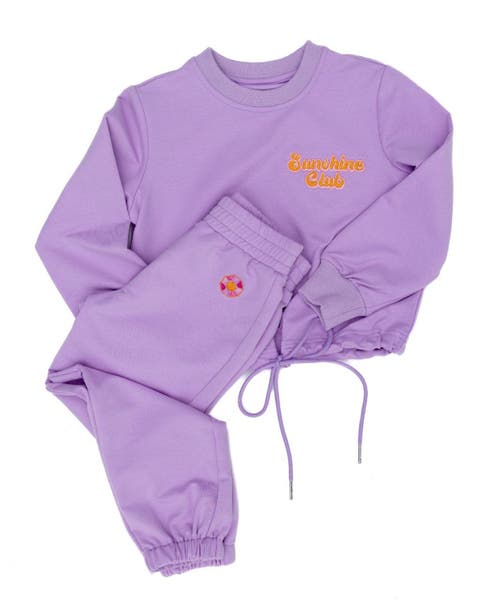 Girls' Sunshine Club Embroidered Jogger Set - Little Kid, Big Kid