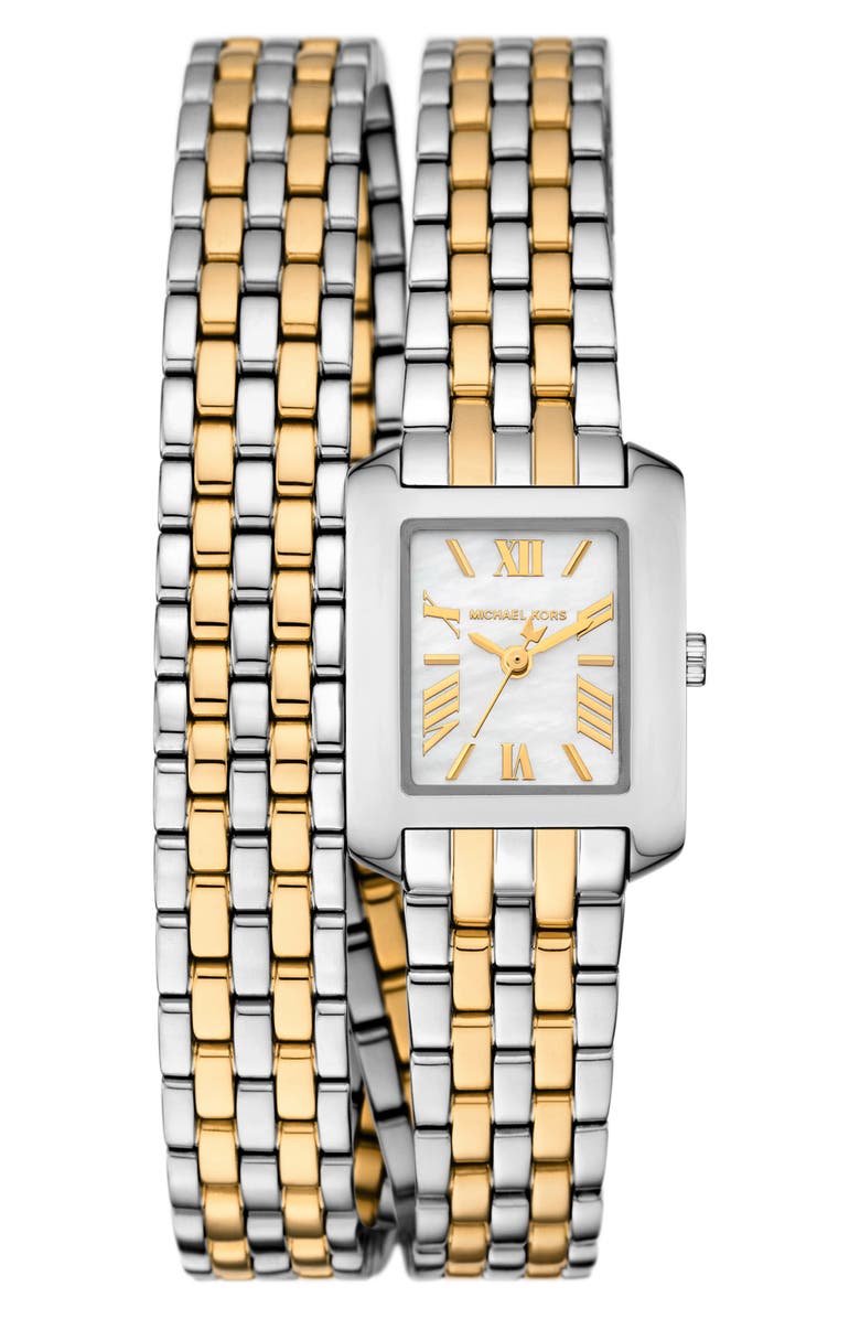 MICHAEL Michael Kors Emery Two-Tone Quartz Bracelet Watch, 22mm, Main, color, 