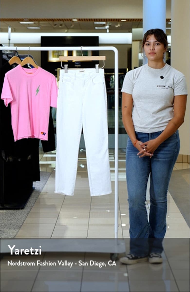 Alexia High Waist Crop Straight Leg Cigarette Jeans, sales video thumbnail