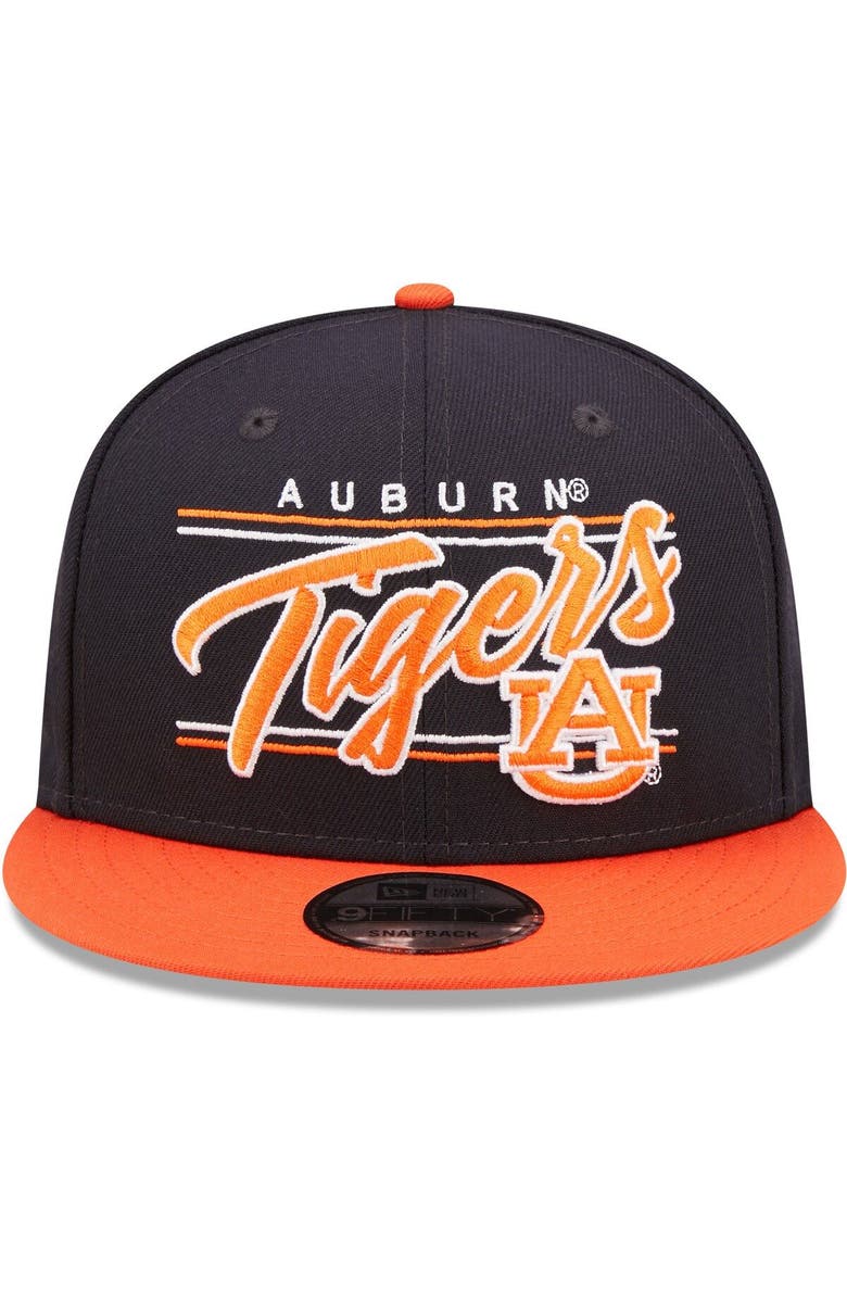 New Era Men's New Era Navy Auburn Tigers Team Script 9FIFTY Snapback Hat, Alternate, color, Navy