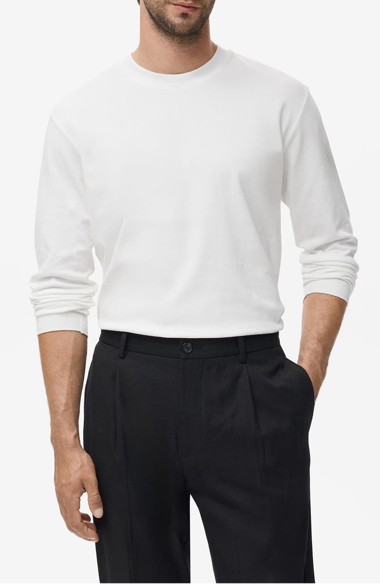 MANGO Regular Fit Long Sleeve T-Shirt, Main, color,