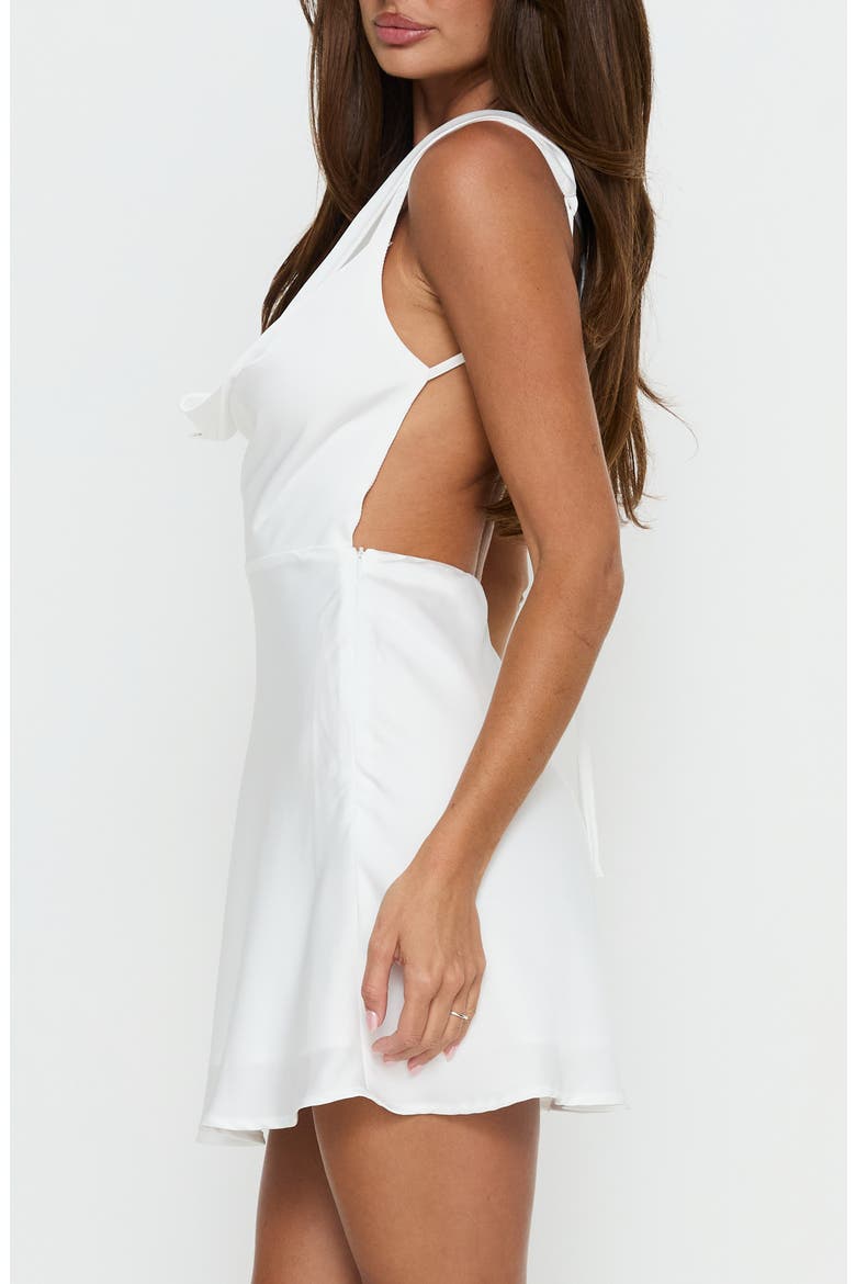 Rozalinda Open Back Minidress, Alternate, color, WHITE
