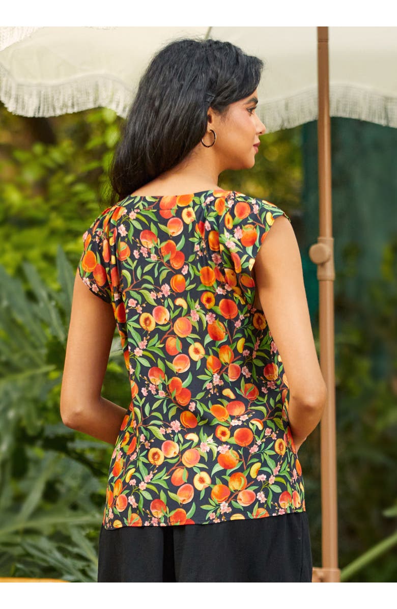 ModCloth Sweet as Can Be Ruffle Top, Alternate, color, Just Peachy