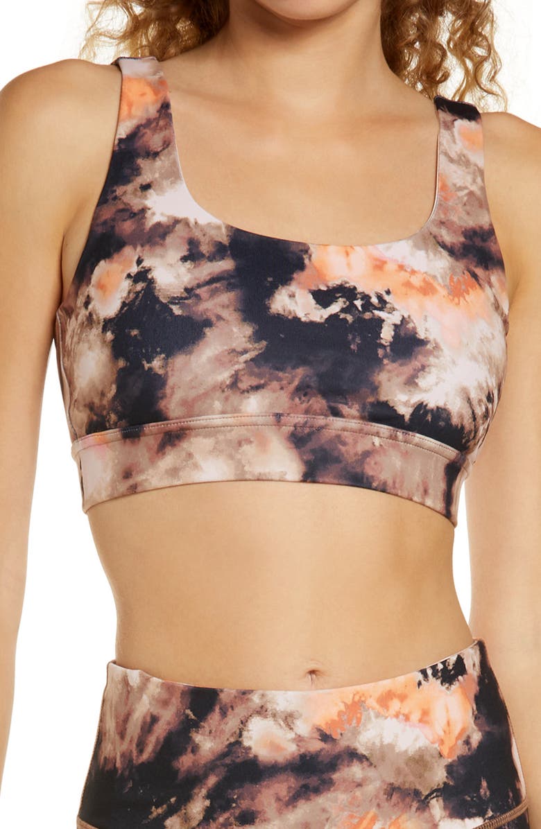 Zella Live In Print Sports Bra, Main, color, 