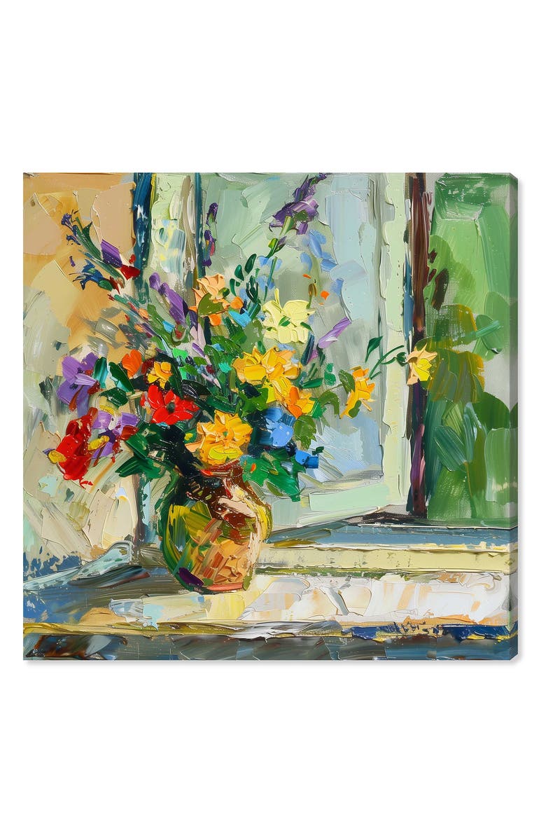 Wynwood Studio Vase By The Window Canvas Wall Art, Main, color, Green