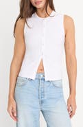 Good American The Rib Splay Sleeveless Top