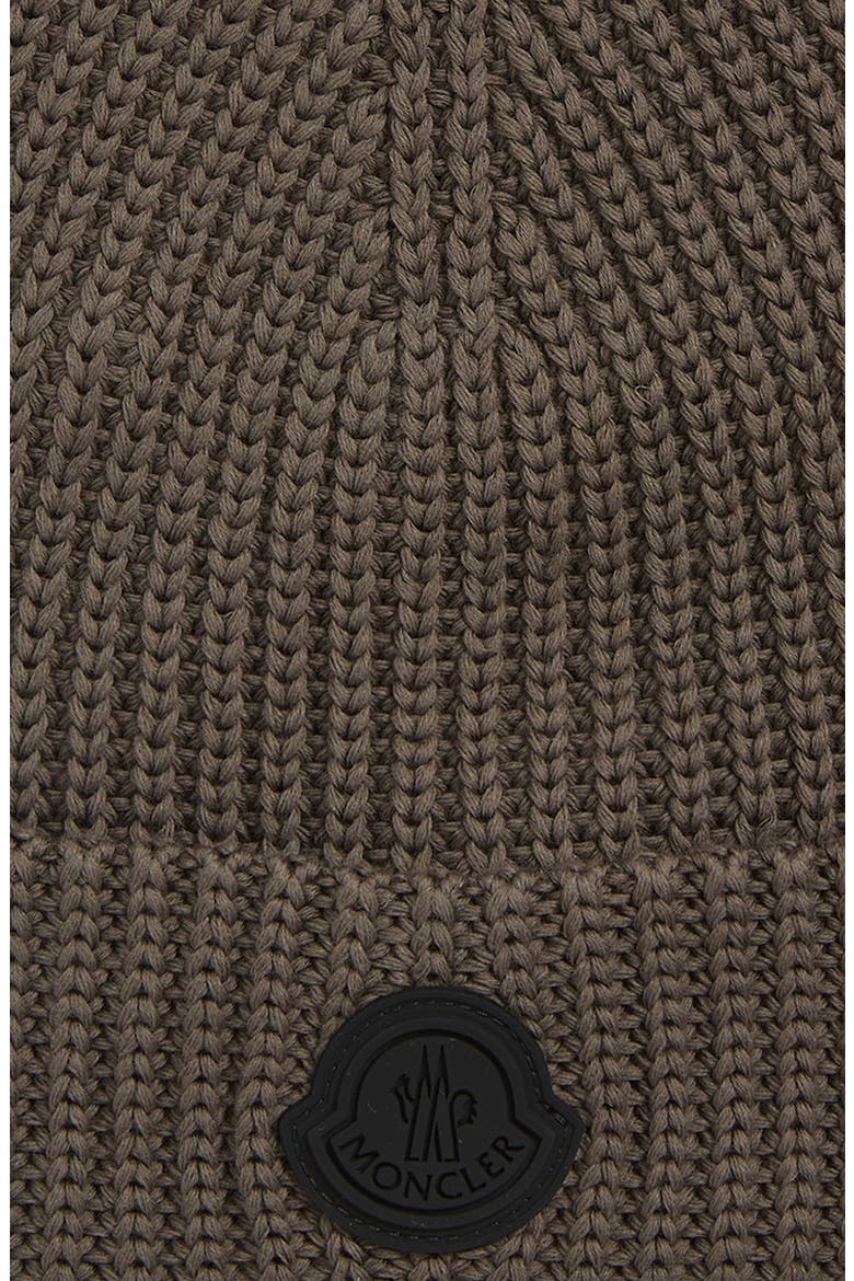 Logo Patch Cotton Rib Beanie, Alternate, color, PEAT