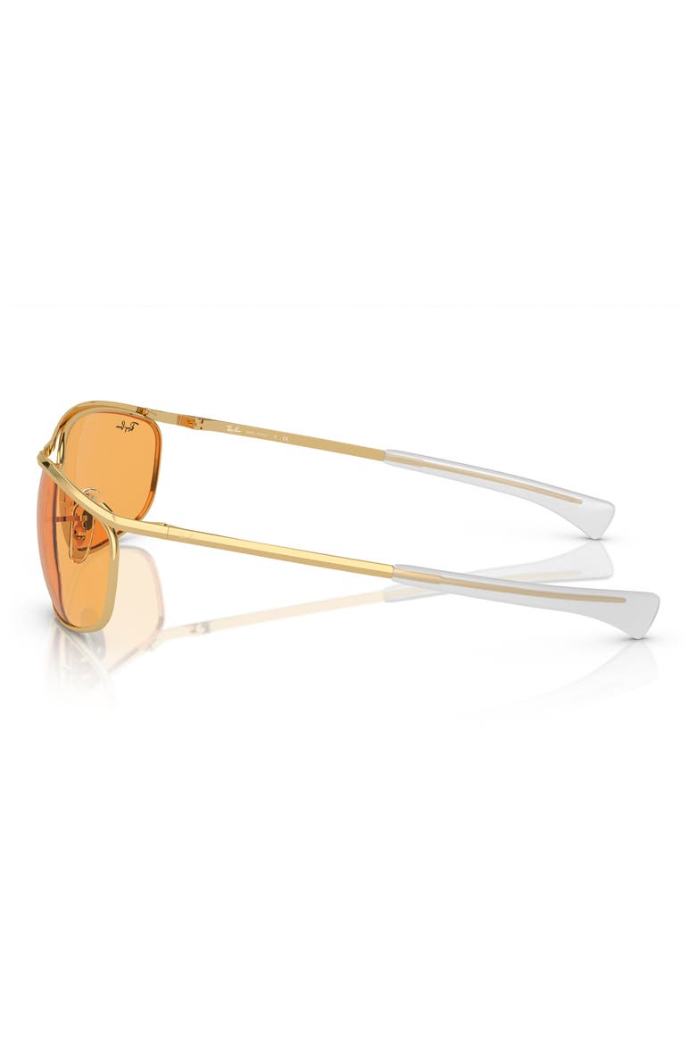 62mm Oversize Rectangular Sunglasses, Alternate, color, GOLD FLASH