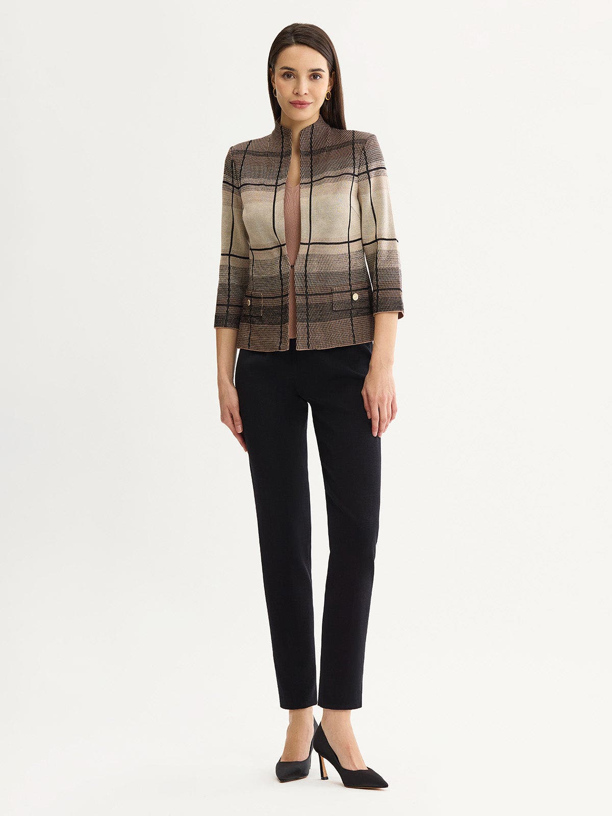 selected Charmeuse/Biscotti/Black