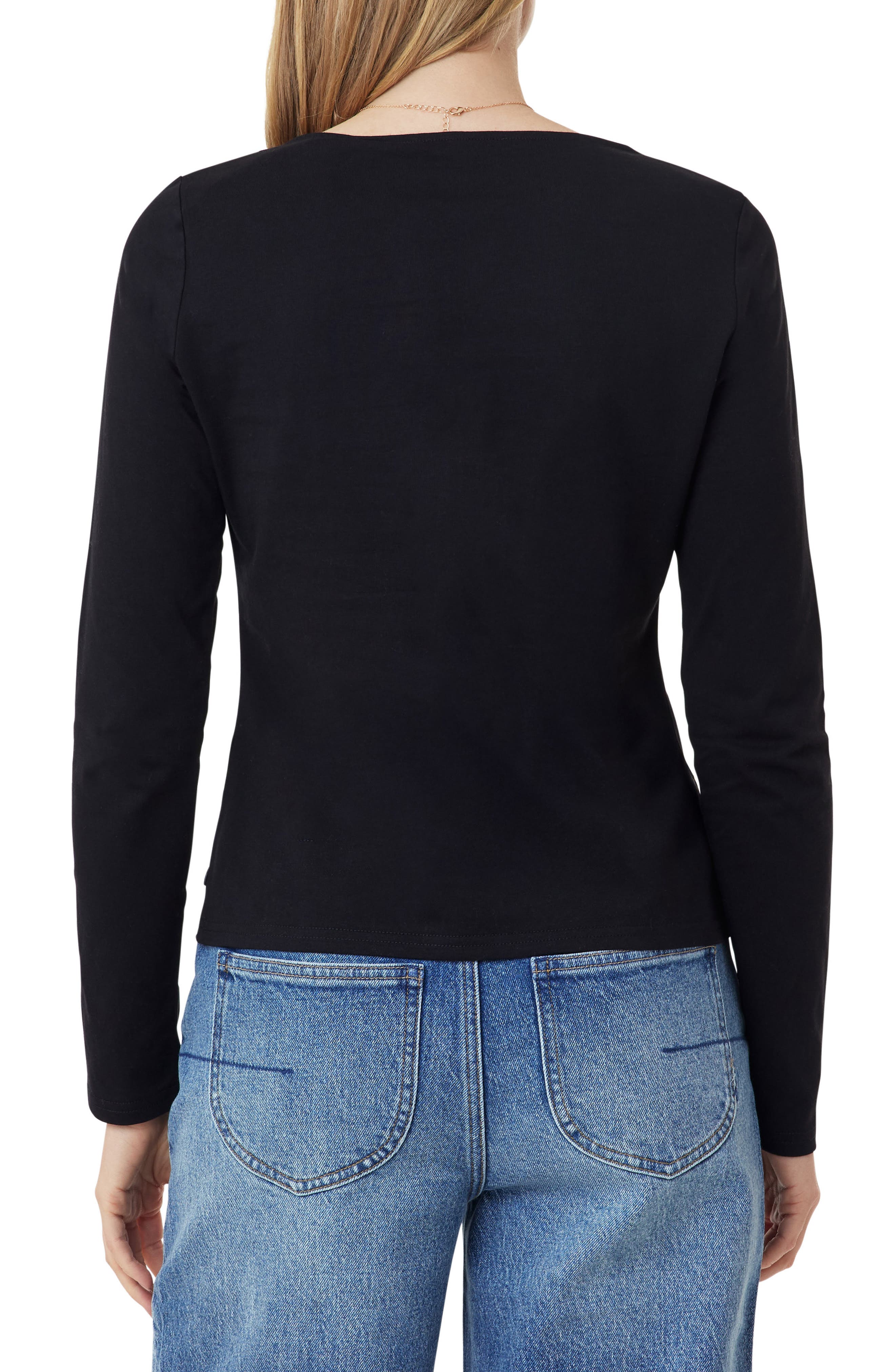 Boat Neck Knit Top - image 2