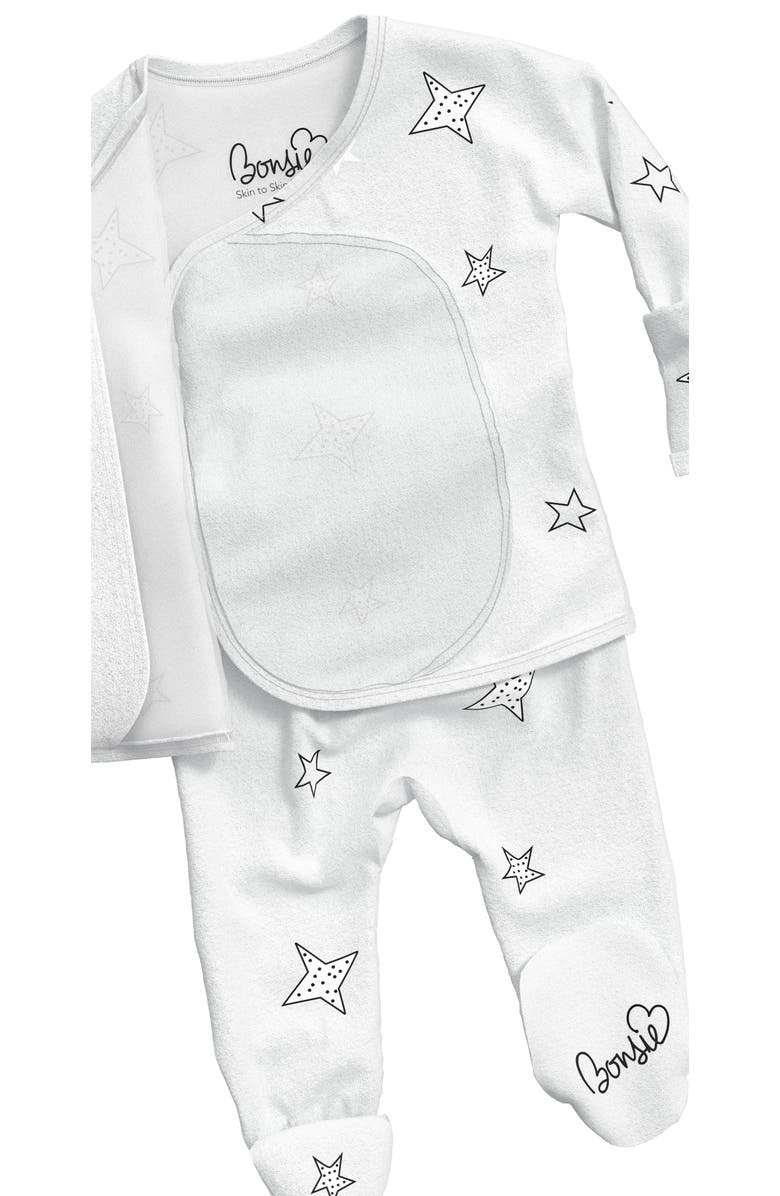 Bonsie Baby Skin to Skin Girl or Boy, Footie, Alternate, color, Stars