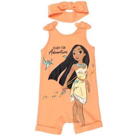 Princess Sleeveless One-Piece and Headband Set