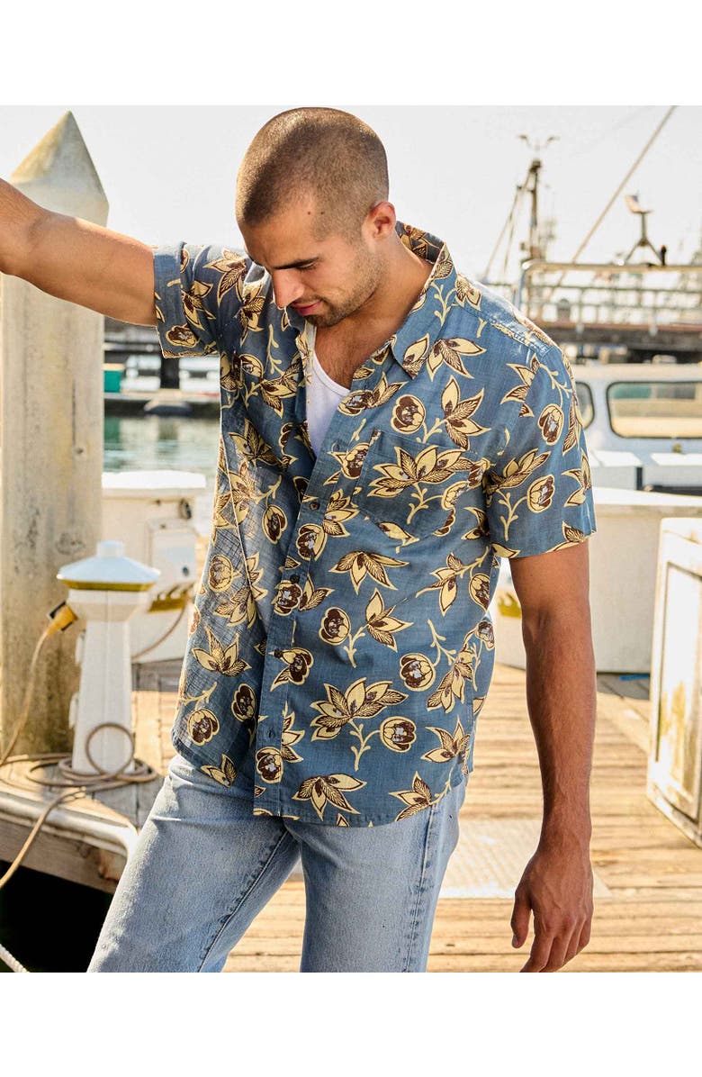 Toad & Co Salton Shirt, Alternate, color, Pacific Blue Print