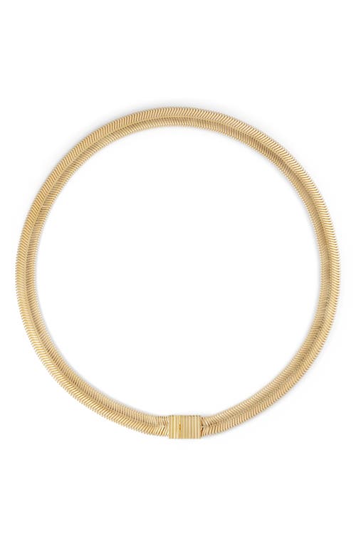 Ivi Los Angeles Liz Herringbone Chain Necklace