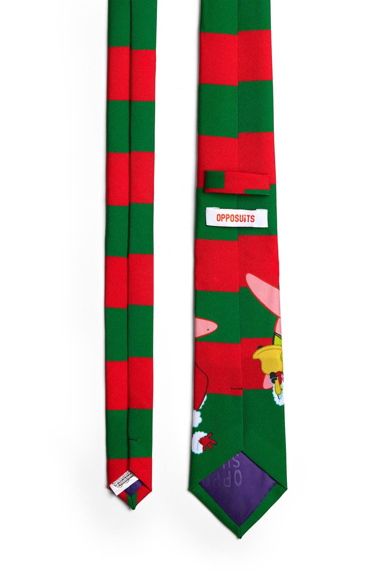 SpongeBob® Christmas Tie, Alternate, color, GREEN MULTI