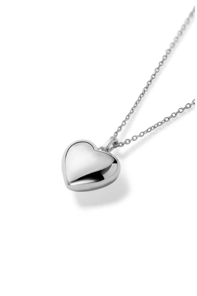 Heart Necklace - Lev Small, Alternate, color, Silver