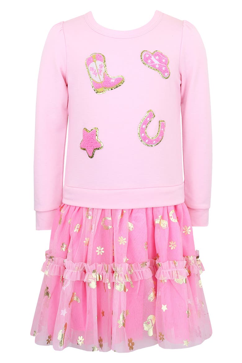 Kids' Western Tutu Dress, Main, color, PINK