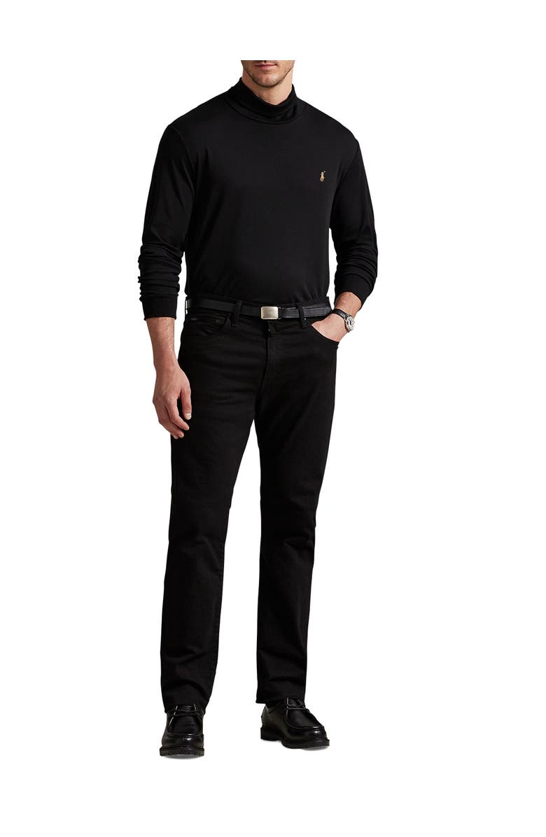 Polo Ralph Lauren Big & Tall Soft Turtleneck, Alternate, color, Black