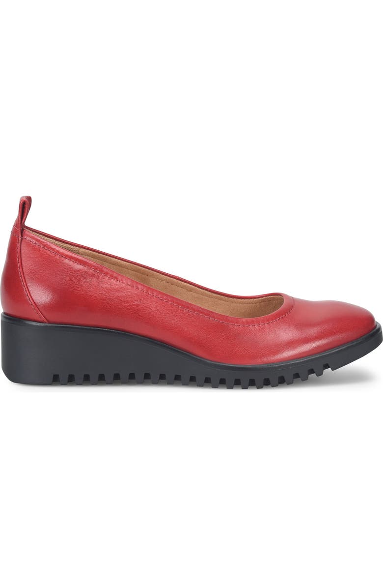 Comfortiva Dillon Wedge Pump, Alternate, color, Cherry Red