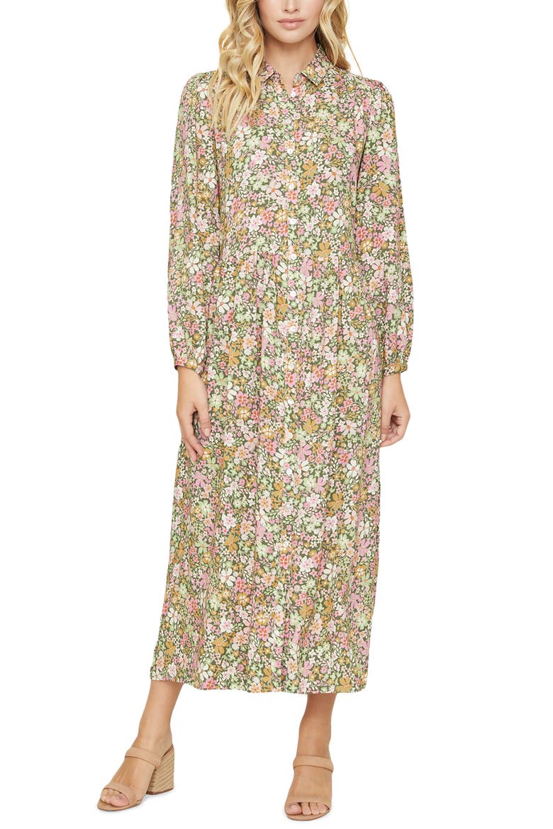 Getaway Island Maxi Dress, Main, color, GREEN-MULTI