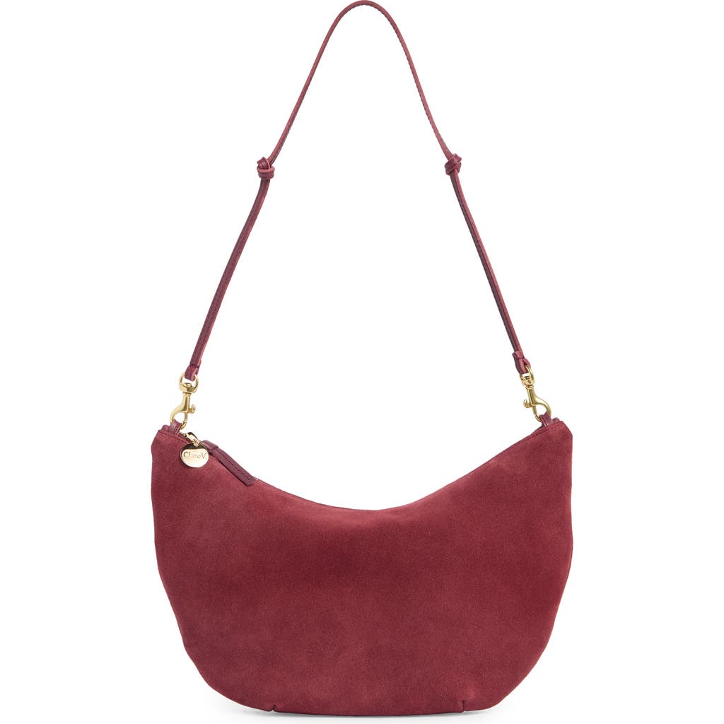 Clare V . Luna Suede Shoulder Bag