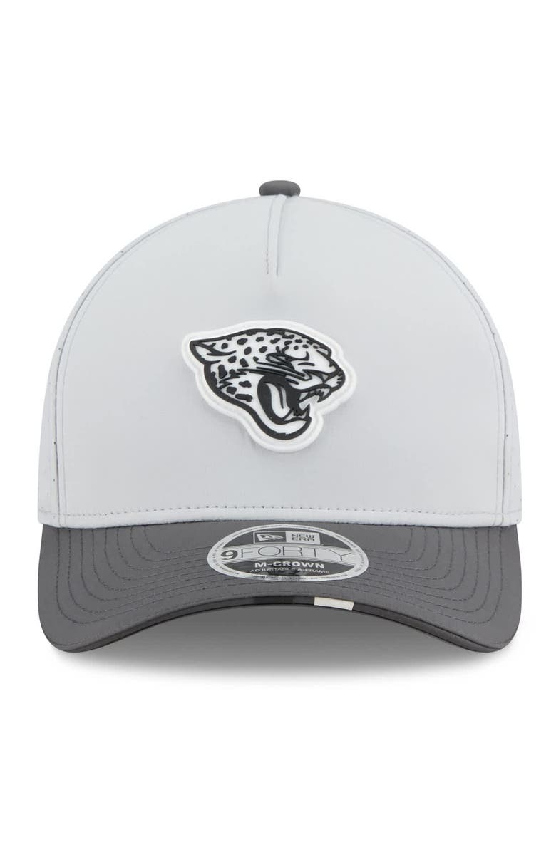 New Era Men's New Era Gray/Graphite Jacksonville Jaguars 2025 NFL Training Camp A-Frame 9FORTY Adjustable Hat, Alternate, color, Gray