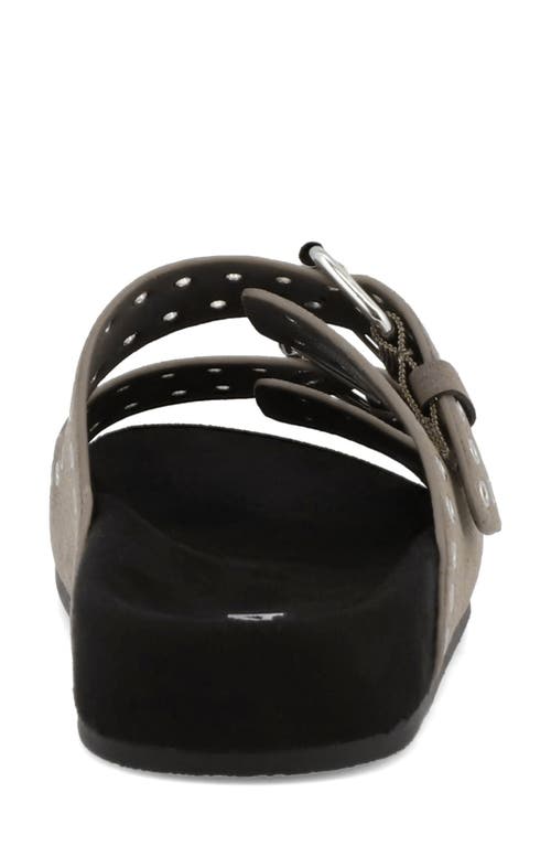 Mia Brooklyn Slide Sandal In Gray