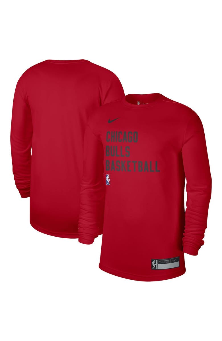 Nike Unisex Nike Red Chicago Bulls 2023/24 Legend On-Court Practice Long Sleeve T-Shirt, Main, color, Red