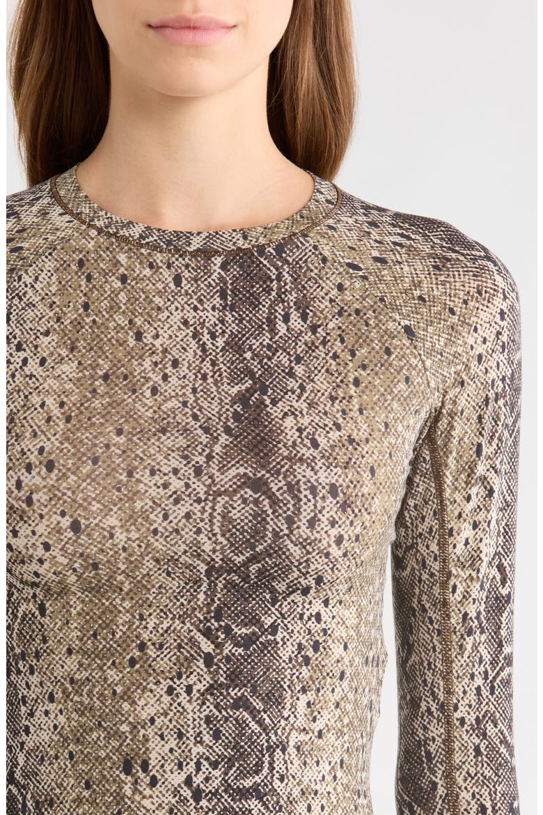 x Zendaya Studio Performance Long Sleeve T-Shirt, Alternate, color, ANTLER/ BLACK
