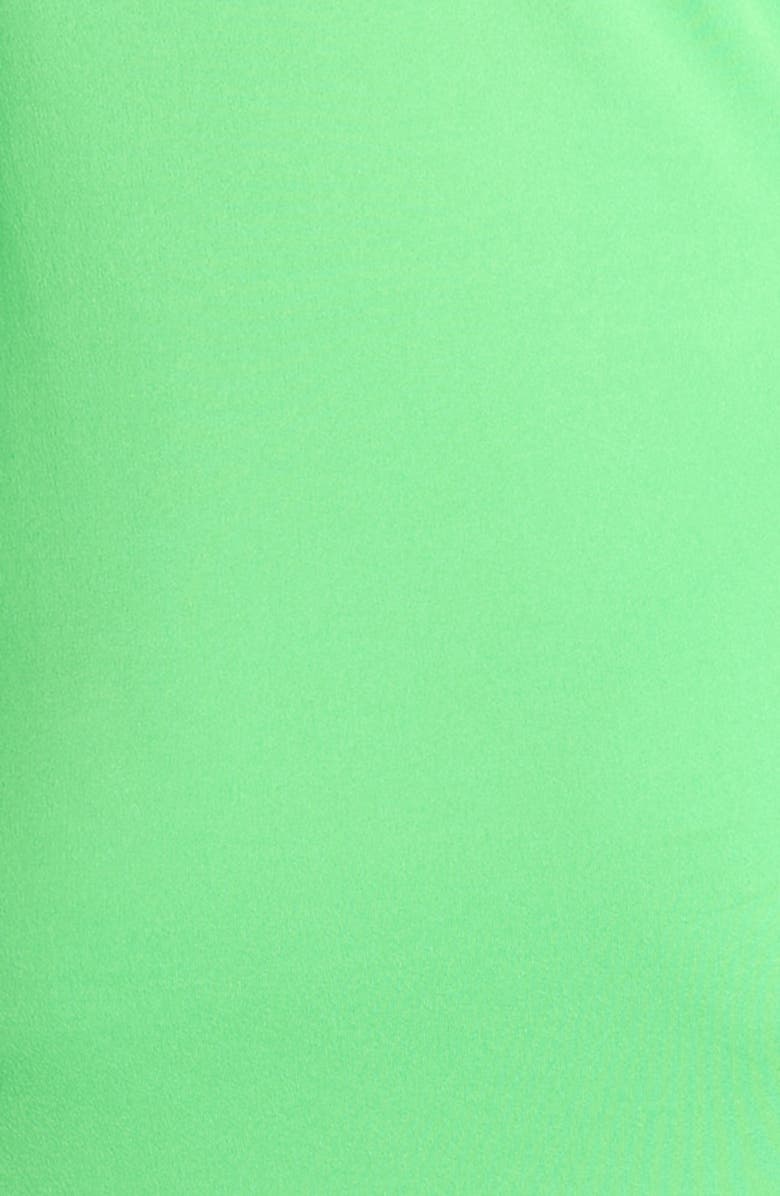 TOM FORD Slash Cutout Long Sleeve Fluid Jersey Gown, Alternate, color, Green Clover