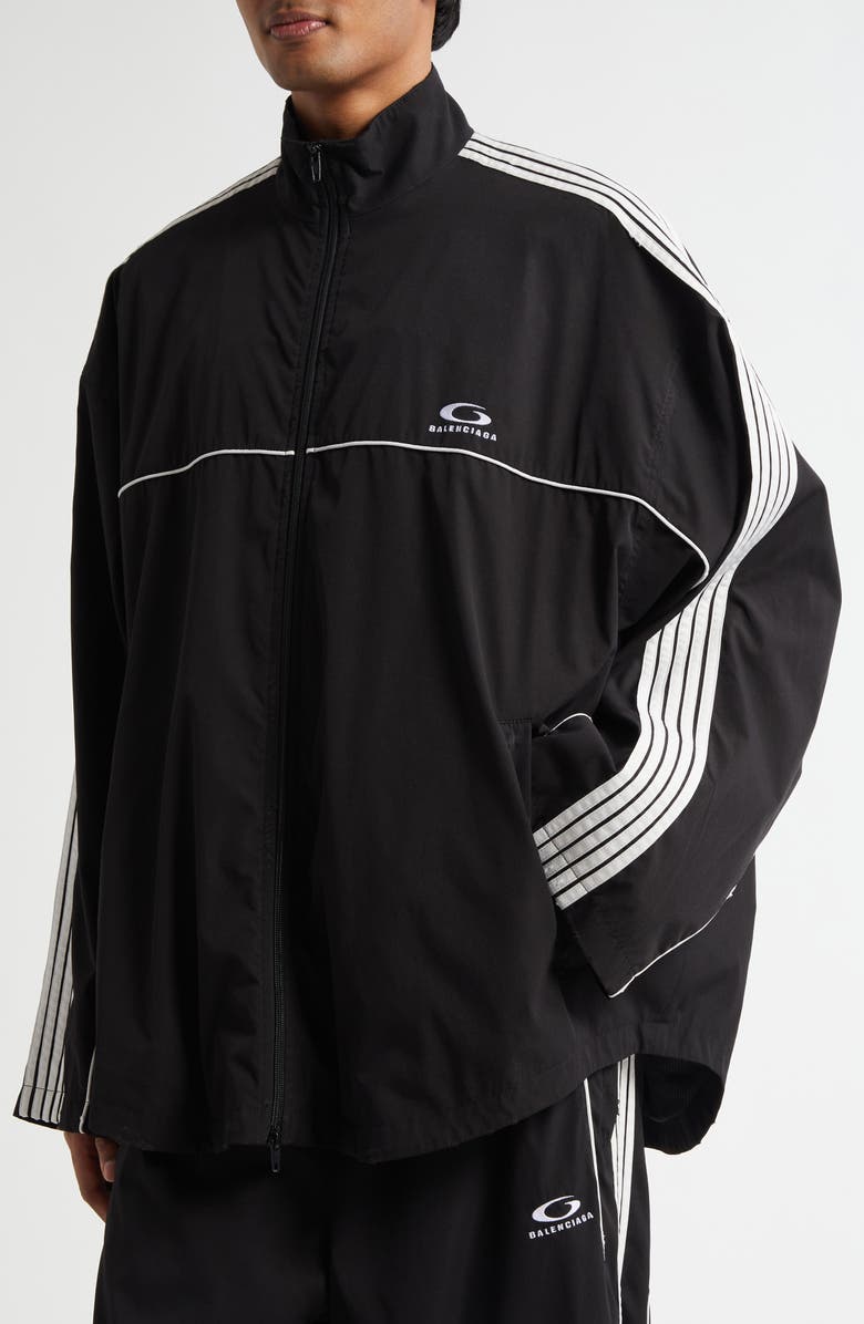 Balenciaga Tracksuit Jacket, Alternate, color, 1000 Black
