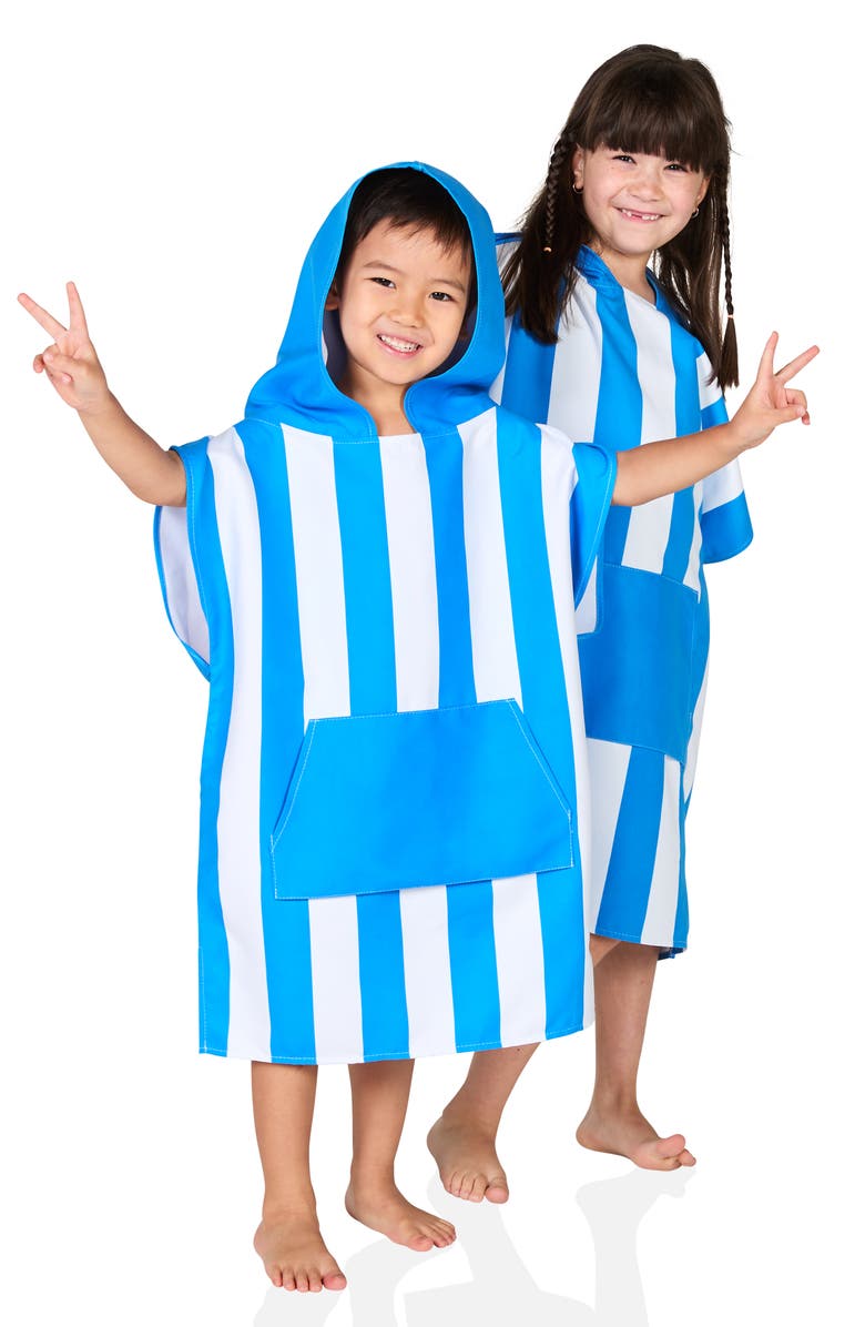 Dock & Bay Quick Dry Kids Poncho, Main, color, Whitsunday Blue