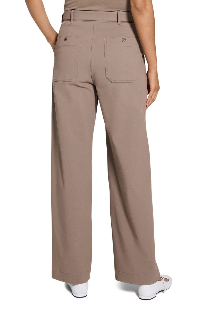 Theory Cotton Blend Utility Pants, Alternate, color, Walnut