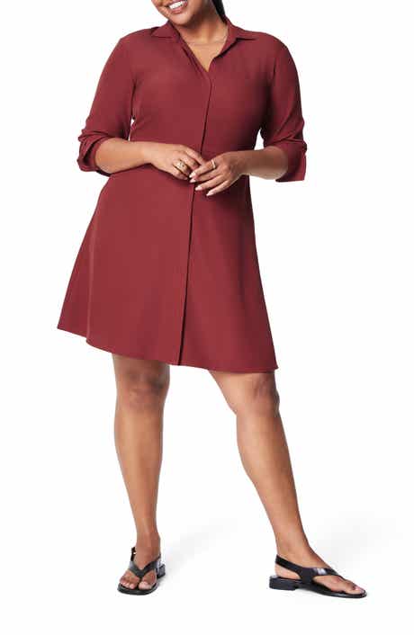 SPANX® Long Sleeve Crepe Dress