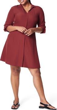 SPANX® Long Sleeve Crepe Dress