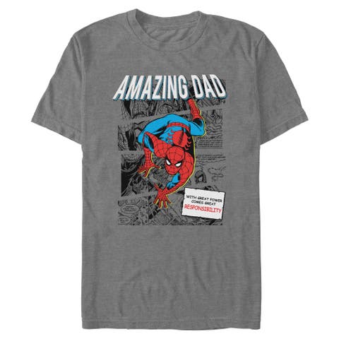 Men's Marvel The Amazing Dad Power  Graphic T-Shirt
