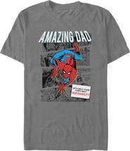Marvel Men's Marvel The Amazing Dad Power Graphic T-Shirt