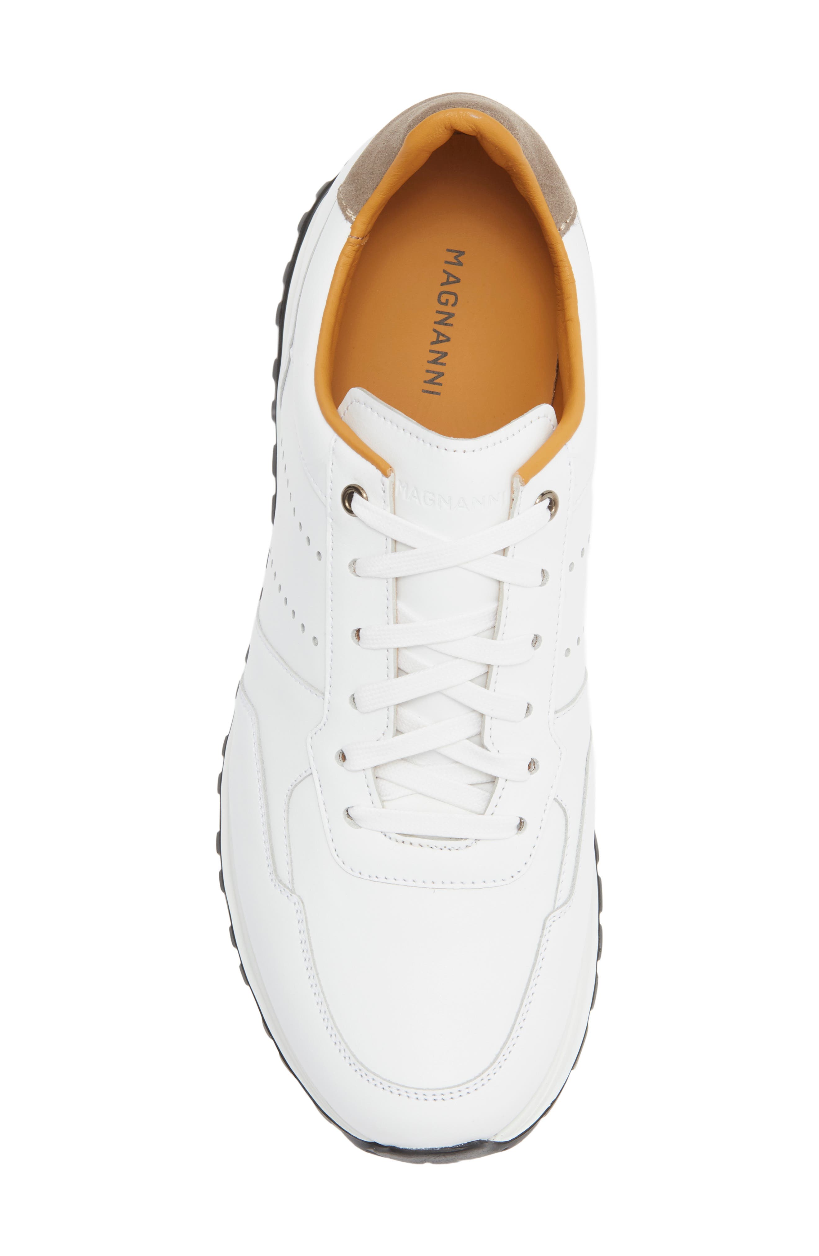 Fado Leather Sneaker, Alternate, color, WHITE / TIERRA SUEDE