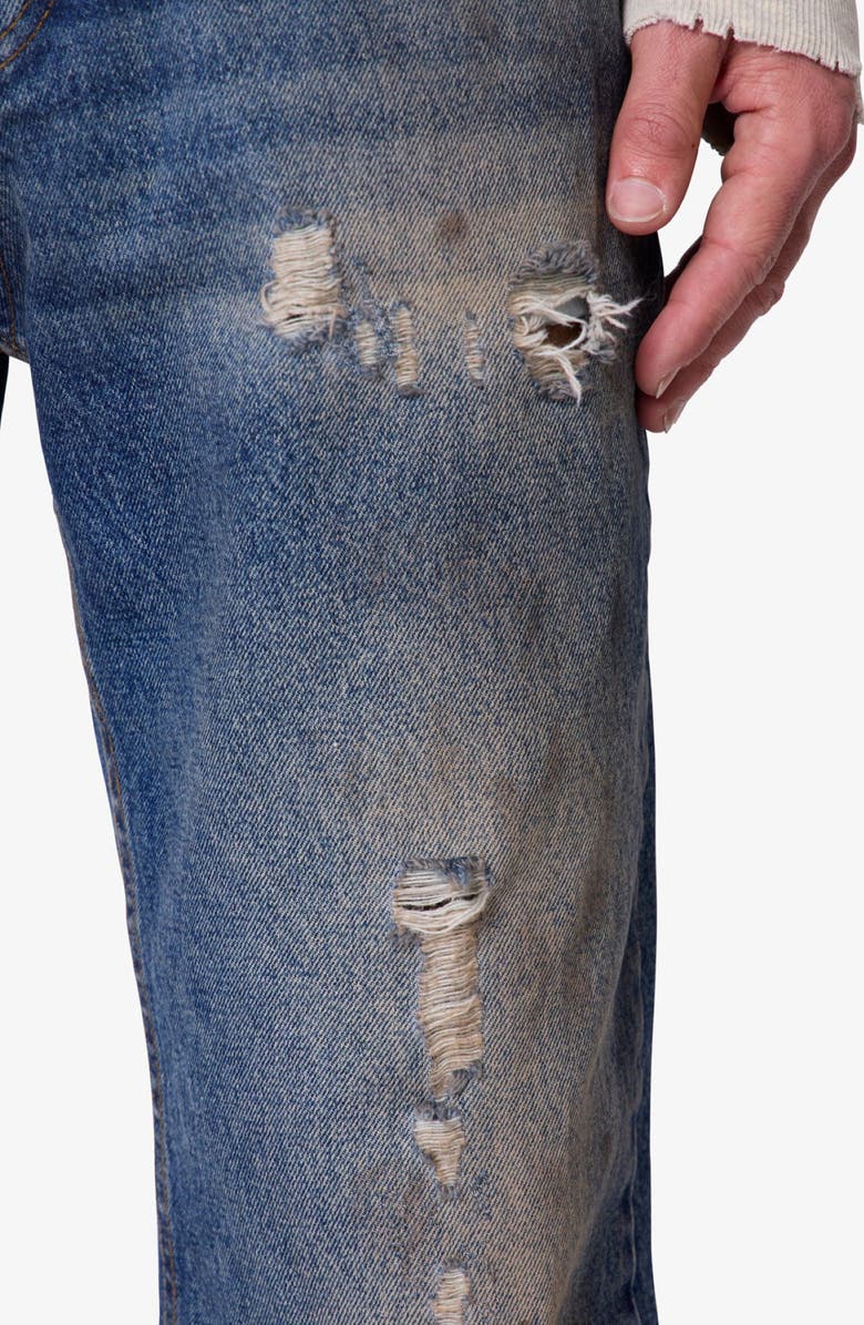 mnml Distressed Flare Jeans, Alternate, color,