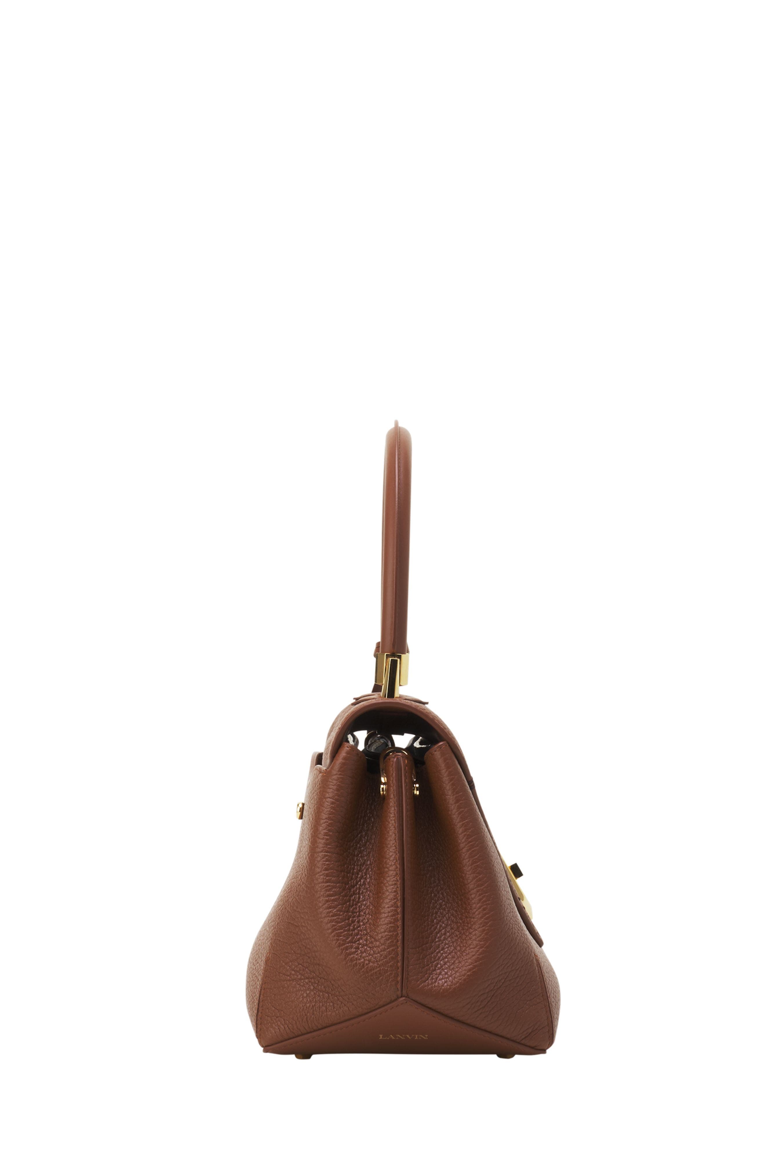 Lanvin Le Confident By Lanvin Leather Bag, Alternate, color, Chestnuts
